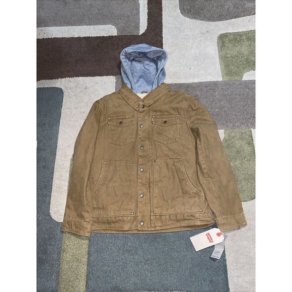 Levi's Jackets & Coats Nwt Levis Mens Cotton Sherpa Lined Hooded